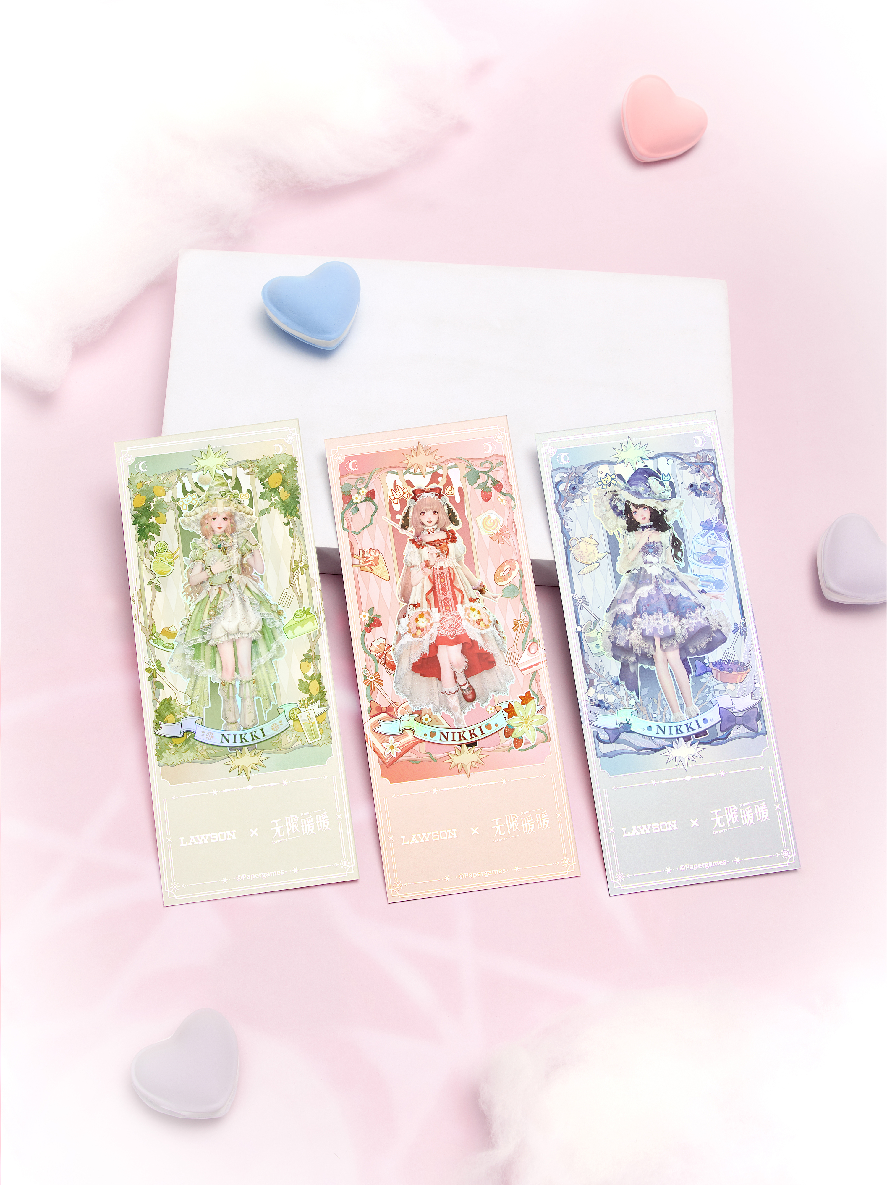 罗森×无限暖暖联动镭射票套组实拍